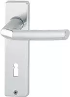 Hoppe - Kurzschildgarnitur Birmingham 1117/202kp Aluminium F1 Pz Eckig
