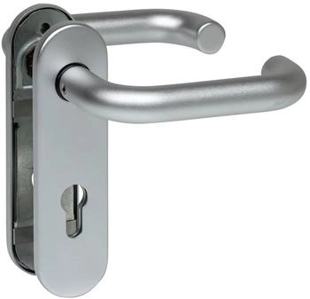 Hörmann FS Drückergarnitur D110 PZ Kurzschild Alu F1 Gleitlager
