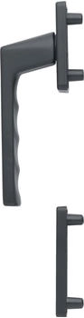 Hoppe Fenstergriff- TOULON au&szlig;en hoch Aluminium schwarz matt