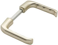 Hoppe - T&uuml;rdr&uuml;ckerpaar London 113 H Aluminium F2 Ohne Rosetten Vierkant 10 Mm