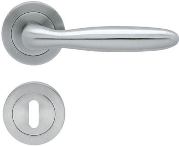 Karcher Design Drücker/Rosetten Korfu ER24 PZ 71 Edelstahl matt
