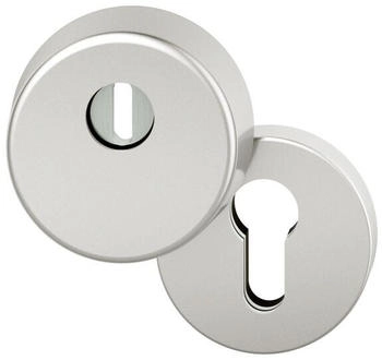 FSB Sicherheits-Zylinderrosette rund mit Kernziehschutz Aluminium silber