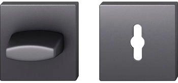 FSB WC Rosette 12 1704 00088 ASL R/7 mm ohne Schauscheibe Aluminium schwarz