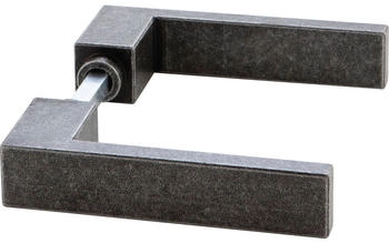 Halcö Drückerpaar LECH - Ansatz 18 mm schwarz lackiert