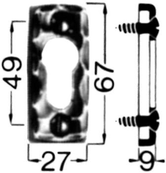ROWE Schlüssel-Rosette Nr.283 PZ Ei (816002179)
