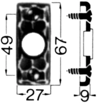 ROWE Drücker-Rosette Nr.282 Ei (816002155)