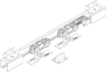 GEZE Schiebetür-Beschlag 80 NT Flügelbreite 50 (97 cm (160413) GEZE Schiebetür-Beschlag 80 NT Flügelbreite 50 (97 cm (160413)