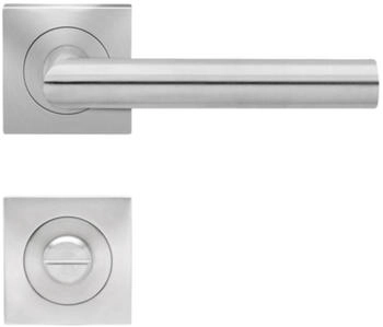 Karcher Design Drücker/Quadrat-Rosette Rhodos ER 28Q-WC Edelstahl matt