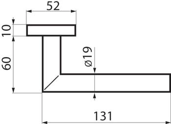 Karcher Design Drücker/Quadrat-Rosette Rhodos ER 28Q-PZ Edelstahl matt