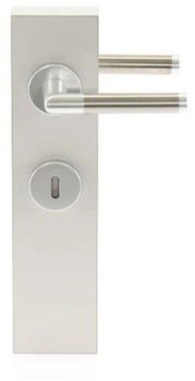 Hoppe Dr&uuml;cker/Rosette 1400/42KV/42KVS BB Amsterdam F1/F69 Alu/Edelstahl 3286690