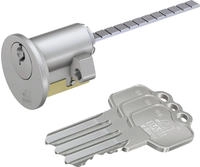 BASI 5040-0000 VDC VS - Matt Vernickelt - Au&szlig;enzylinder - Schloss - 3 Schl&uuml;ssel - 4