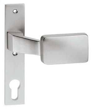 EDI Schlosskasten-Griff 1317/1010 Aluminium F1 Aufnahme 8 mm gekröpft (1317/1010/01)