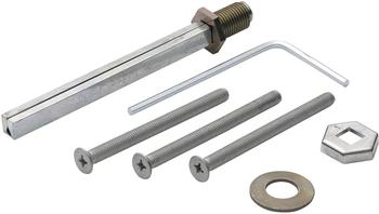 Hoppe Befestigungsset für Schutz-Wechselgarnituren Knopf/Griff für PZ72 Türstärke 77-82 mm (3693236)