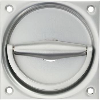 KWS Schiebetür-Muschelgriff 5016 Aluminium 90x90mm (501631)