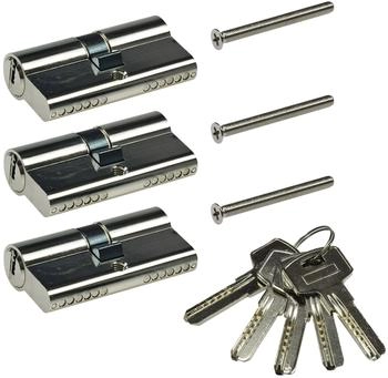 ChiliTec Schlie&szlig;zylinder-Set 3x 60mm (30+30mm) (23709)