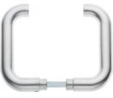 EDI Türdrückerpaar 104Z Aluminium ohne Rosetten Vierkant 8 mm (1104/0808/01)