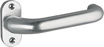 EDI Profiltürdrückerlochteil 1308/0800 Aluminium F1 oval 8 mm gekröpft (1308/0000/01)