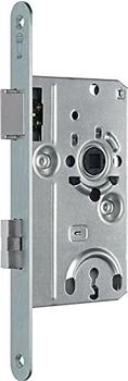 SSF Zimmertür-Einsteckschloss BB 20/55/72/8mm DIN links silber abgerundet Klasse 1 Kunststoff (V1001 01/101G)