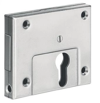 AMF Universal Kastenriegelschloss 49 DIN links/rechts PZ mit Winkelschließblech Dornmaß 60 mm (11346)