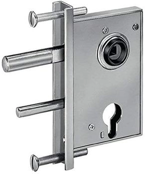 AMF Gittertorschloss 107ZW mittelschwer mit U-Stulp Dorn 50mm verzinkt (12435)