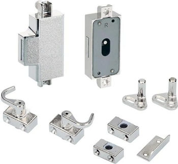 Hettich Drehstangenschloss Metall vernickelt D=25mm (72217)