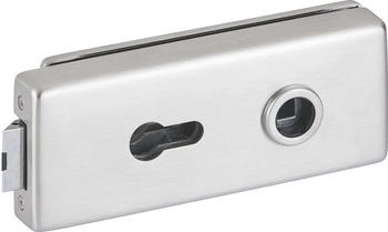 HERMAT Glastürschloss 6083 PZ-Genova Edelstahl matt (9387)