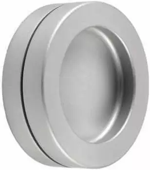 KWS Schiebet&uuml;rmuschel-Paar selbstklebend, &oslash;65mm, Aluminium silber eloxiert (525341)