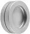 KWS Schiebetürmuschel-Paar selbstklebend, ø65mm, Aluminium silber eloxiert (525341)