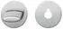 FSB WC Rosette 17 1735 00031 AGL R/8 mm ohne Schauscheibe Edelstahl matt