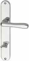 MARCHESI Dr&uuml;ckergarnitur ELEGANT 22 auf Langschild - WC 90, Messing verchromt