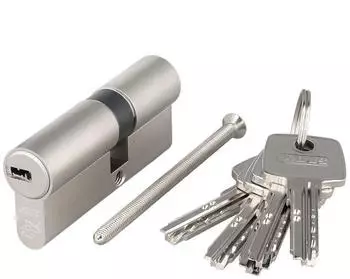 ABUS EC550 Schlie&szlig;zylinder, verschiedenschlie&szlig;end, 10 Wendeschl&uuml;ssel (EC550)