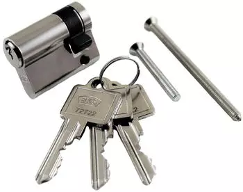 BKS Profilhalbzylinder 8900 10/60mm, verschiedenschließend, 3 Schlüssel (B 8900 0502)