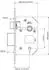 Yale Einsteckschloss 5 Hebel Poliertes Messing 64mm (B-M550-PB-65)