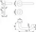 Hoppe Rosettengarnitur Baden E1388Z/17KV/17KVS PZ U-Form TS 37-42mm F69 (12316283)
