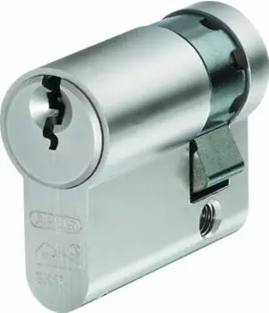 ABUS E60NP Euro Halbzylinder Nickel Matt 10mm/50mm (54145)