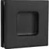 Marchesi Schiebetürmuschelpaar 6405 eckig, Glasstärke 8-10mm, schwarz (4073 SCHWARZ)