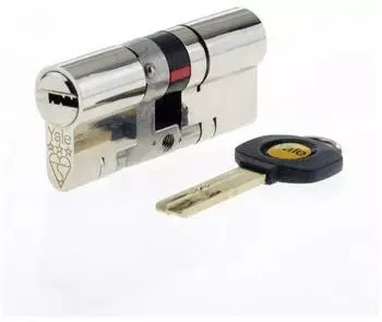 Yale Euro-Doppelzylinder 3-Sterne Anti-Snap, 35/45 (80mm), Nickel (B-YS3-3545N)