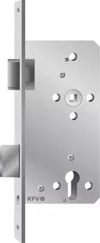 KFV Einstemmschloss 154 1/2 PZW DIN rechts DM80 eckig Stulp 20 altsilber (3343941)