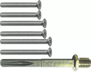Marchesi SOLIDO Befestigungsset f&uuml;r Wechselgarnituren, T&uuml;rst&auml;rke 95-105mm, Stahl verzinkt (4359HK)