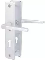 Alpertec - Schutzbeschlag Tira Dr&uuml;cker/dr&uuml;cker Aluminium Silber 92 Mm