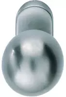 FSB Knopfdr&uuml;ckerlochteil Kugelform 07 0802 - Edelstahl matt ; Vierkant 9 mm
