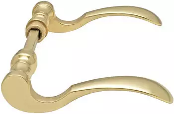 Marchesi L&ouml;ffelform Dr&uuml;ckerpaar Vierkantstift Messing poliert (1533.140.002.0)