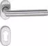 Marchesi RIGA Drückergarnitur auf ovaler Rosette PZ, Edelstahl matt (1420-2620/A-2627/A INOX -ER-UK)