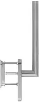 Hoppe Amsterdam Edelstahl Hebeschiebe Griffgarnitur, Pz, Mit Muschel, Ts: 75-80