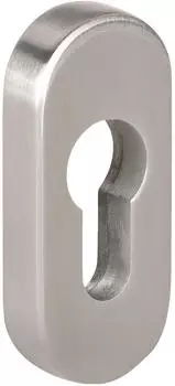 Tecwerk Ovalrosette NW-120/10-S Edelstahl, Schildst&auml;rke 15mm, PZ (2000300053)