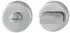 Hoppe WC-Rosette Ø52mm, Höhe 8mm, Edelstahl matt (2347796)