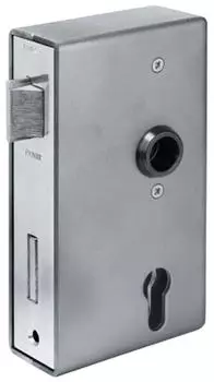 AMF 140PGN Panikgittertorschloss Funktion D, DIN L, 24/60/72/9mm, Edelstahl (13334)