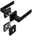 Sotech CUBE Türdrückergarnitur Aluminium Schwarz (BB/PZ/WC)