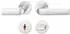 FSB Rosetten-Drückergarnitur 1267 Aluminium WC DIN L/R (0 12 1267 01954 0105)