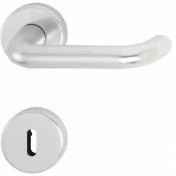 Hoppe Schl&uuml;sselrosetten-Paar 42KVS Bad/WC Aluminium F2 neusilber (6988661)